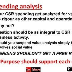 CSR spending analysis