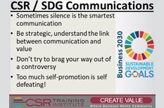 CSR Communications: Sometimes silence speaks the best