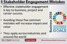 Top 5 common mistakes in stakeholder engagement