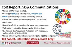 CSR Communications: Give Credit Where Credit Is Due