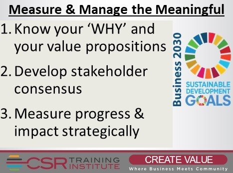 CSR Metrics: Measure and manage the meaningful