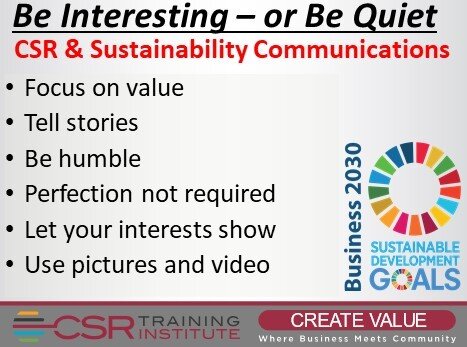 CSR Communications: Be Interesting or Be Quiet