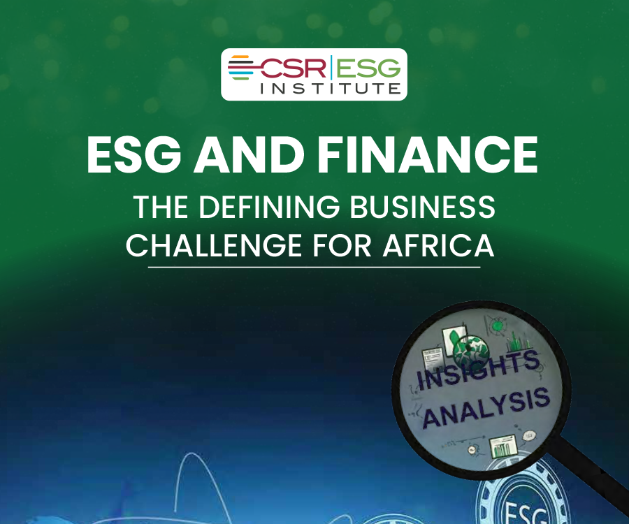 ESG and Finance – the defining business challenge for Africa 